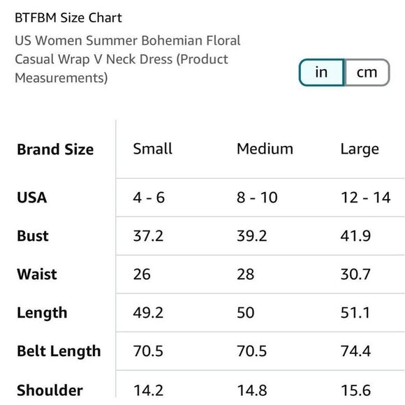 NEW BTFBM Boho Wrap V Neck Ruffle Belted Midi Dress M - Picture 4 of 5